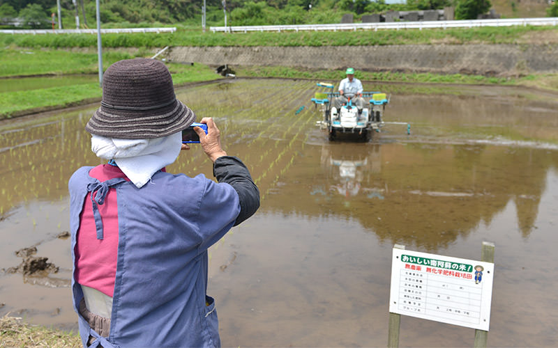 作業の様子を写真に収める。