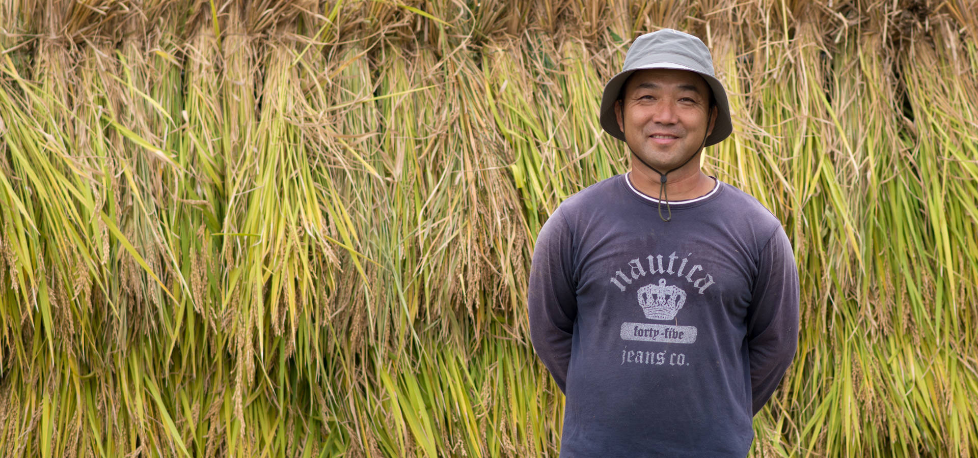 平成29年度、熊本益城産。毛利秀幸さんが作る、自然栽培ヒノヒカリ。掛け干し米もあります。